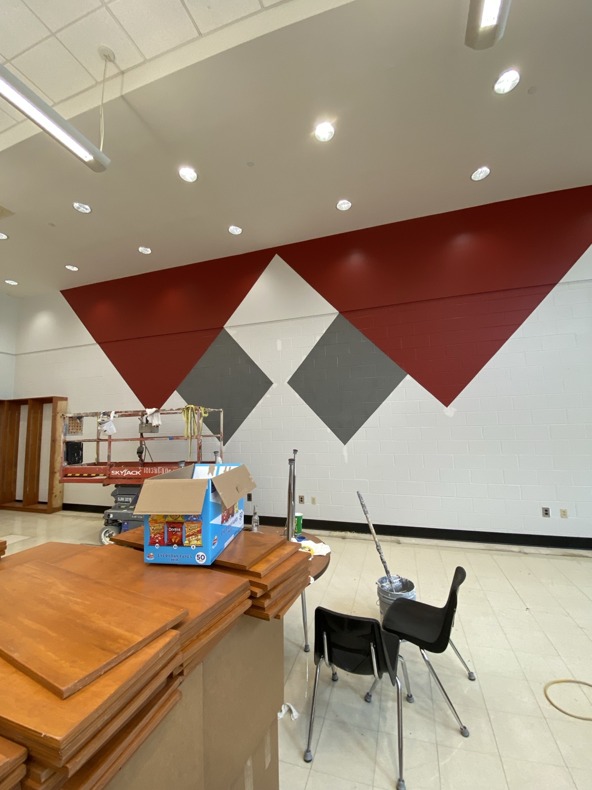 Custom Geometric Wall Painting 3