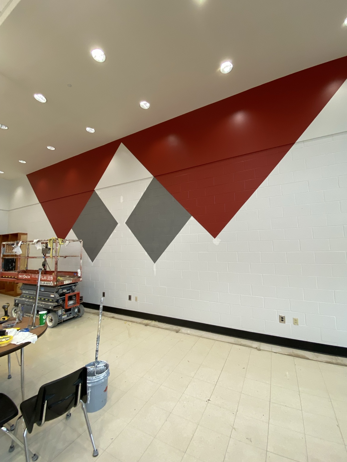 Custom Geometric Wall Painting 2
